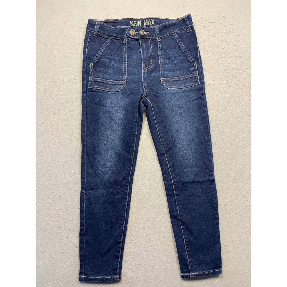 New Max Jeans Cotton Polyester Spandex Blue 8P W29 Womens